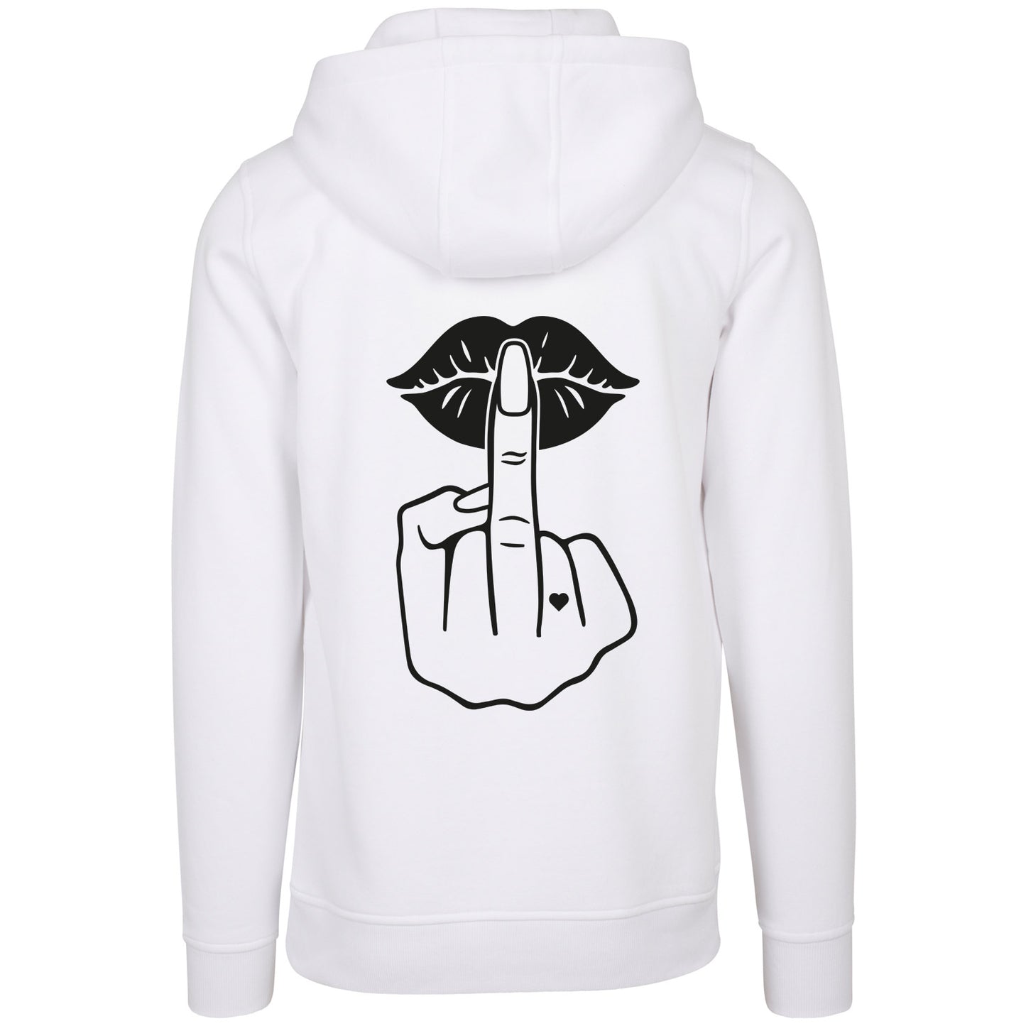 Hoodie - Lippen Lips Mittelfinger