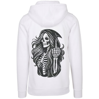 Hoodie - Skull Woman Mittelfinger