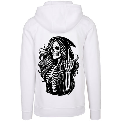 Hoodie - Skull Woman Mittelfinger
