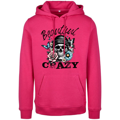 Hoodie - Beautiful Crazy Skull