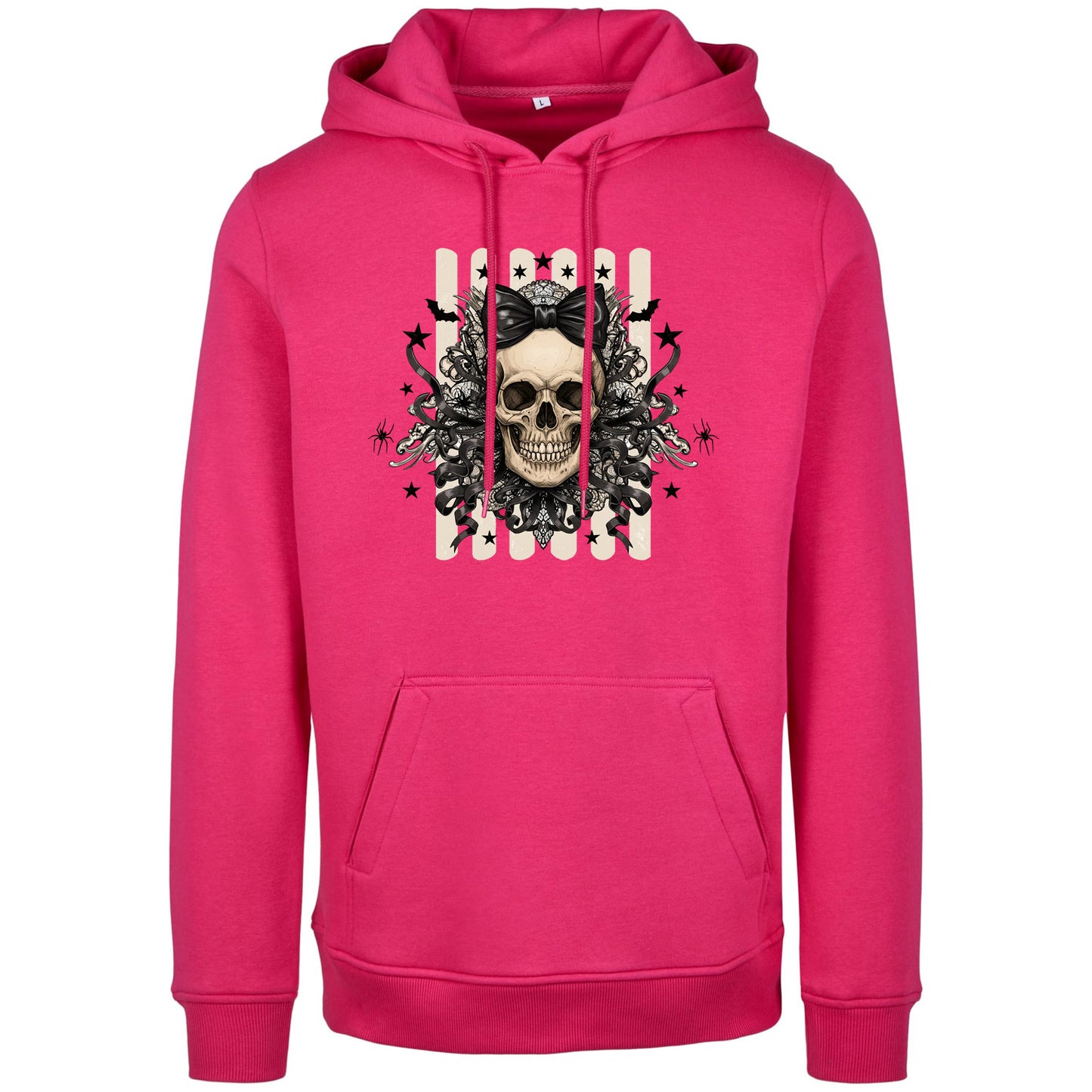 Hoodie - Black Ribbon Skull