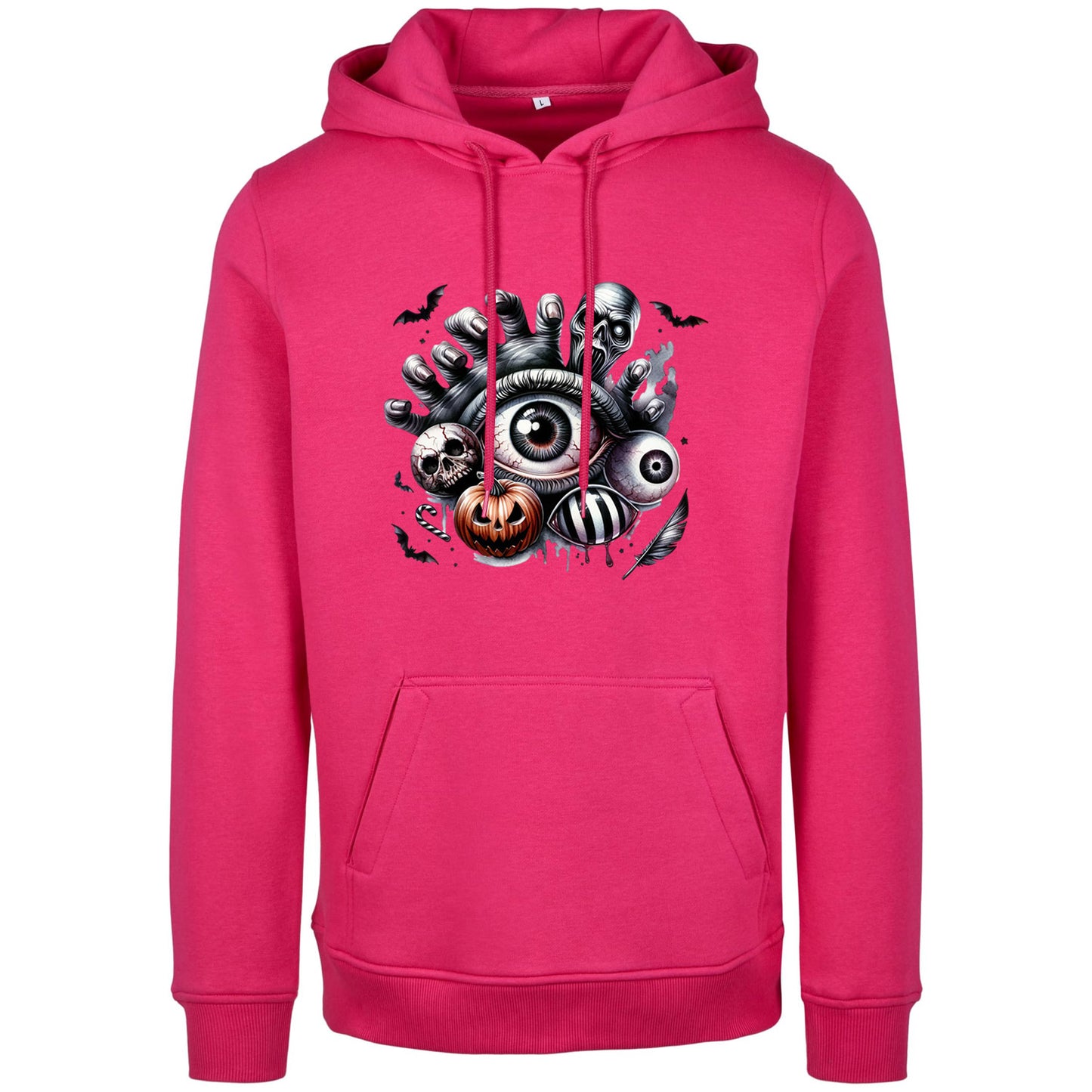 Hoodie - Halloween Auge Kürbis Hand
