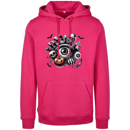 Hoodie - Halloween Auge Kürbis Hand
