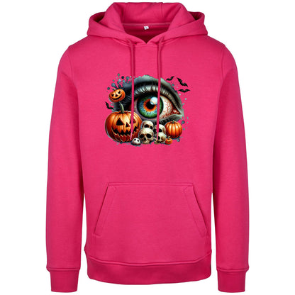 Hoodie - Halloween Kürbis Totenkopf