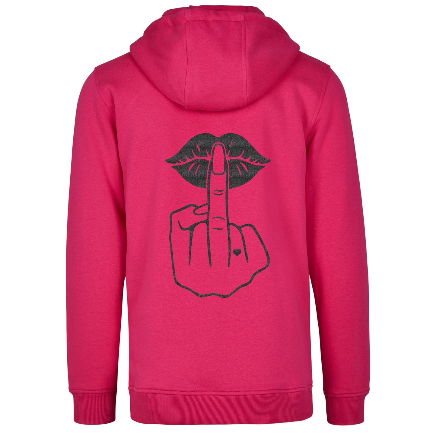 Hoodie - Lippen Lips Mittelfinger