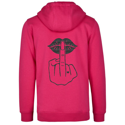 Hoodie - Lippen Lips Mittelfinger