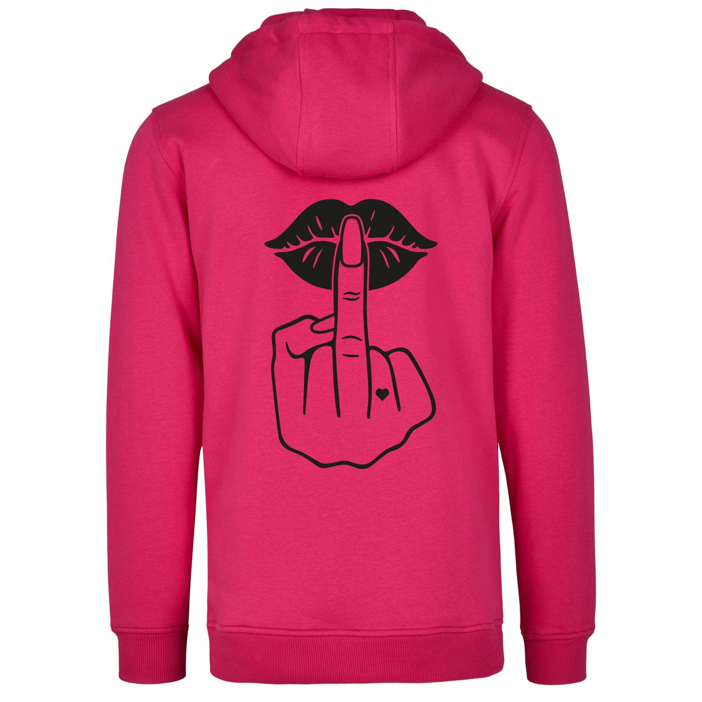 Hoodie - Lippen Lips Mittelfinger