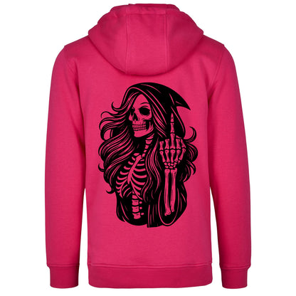 Hoodie - Skull Woman Mittelfinger