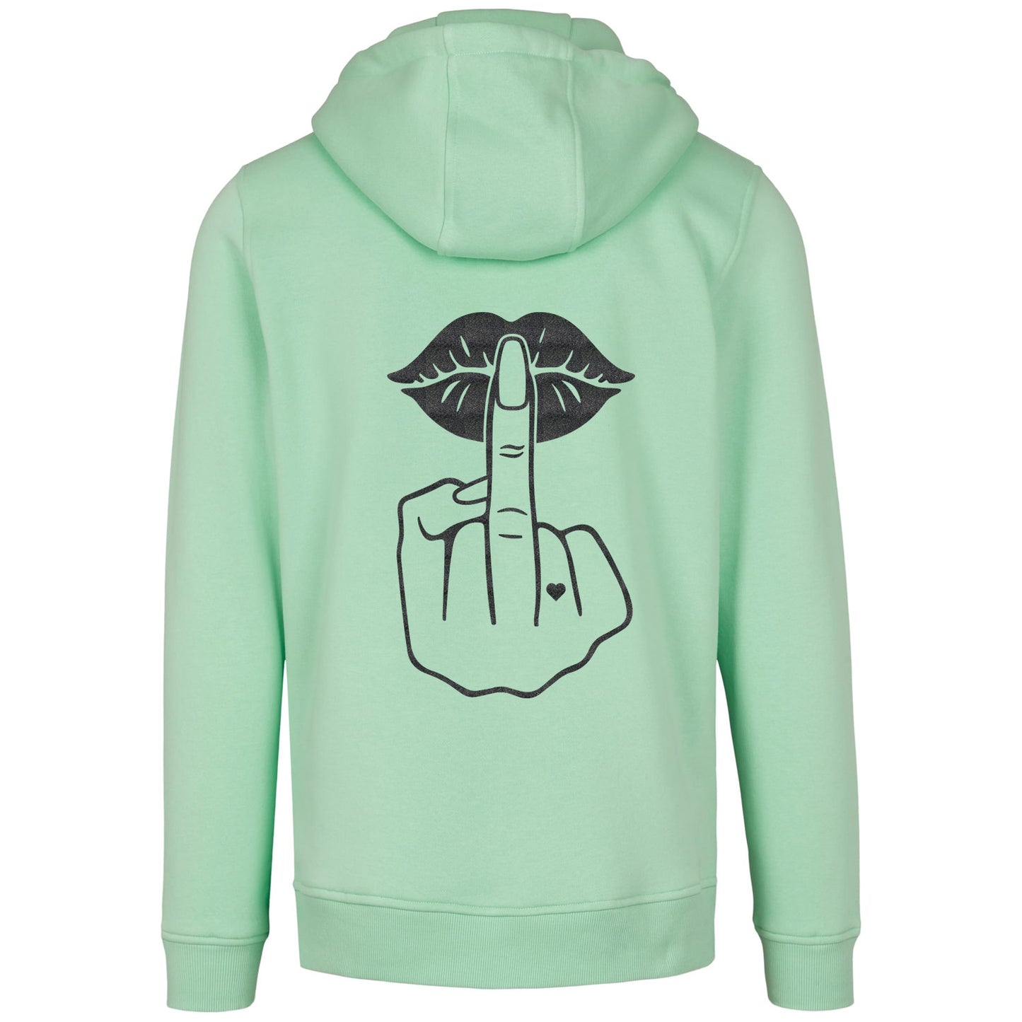 Hoodie - Lippen Lips Mittelfinger