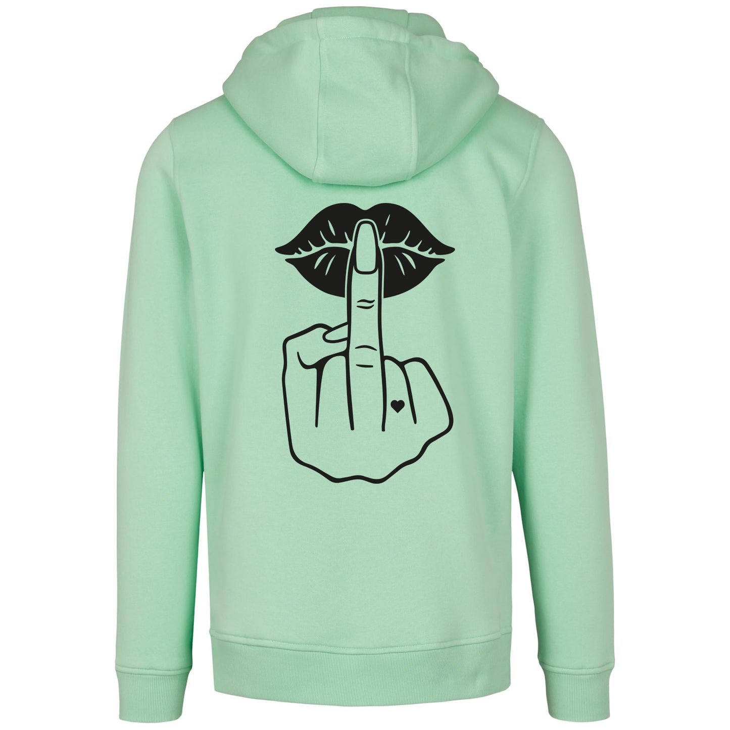 Hoodie - Lippen Lips Mittelfinger