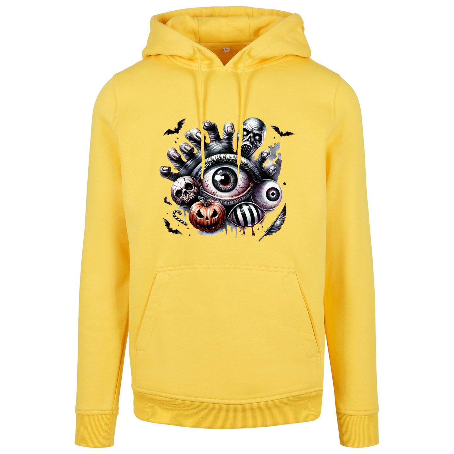 Hoodie - Halloween Auge Kürbis Hand