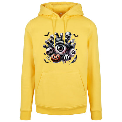 Hoodie - Halloween Auge Kürbis Hand