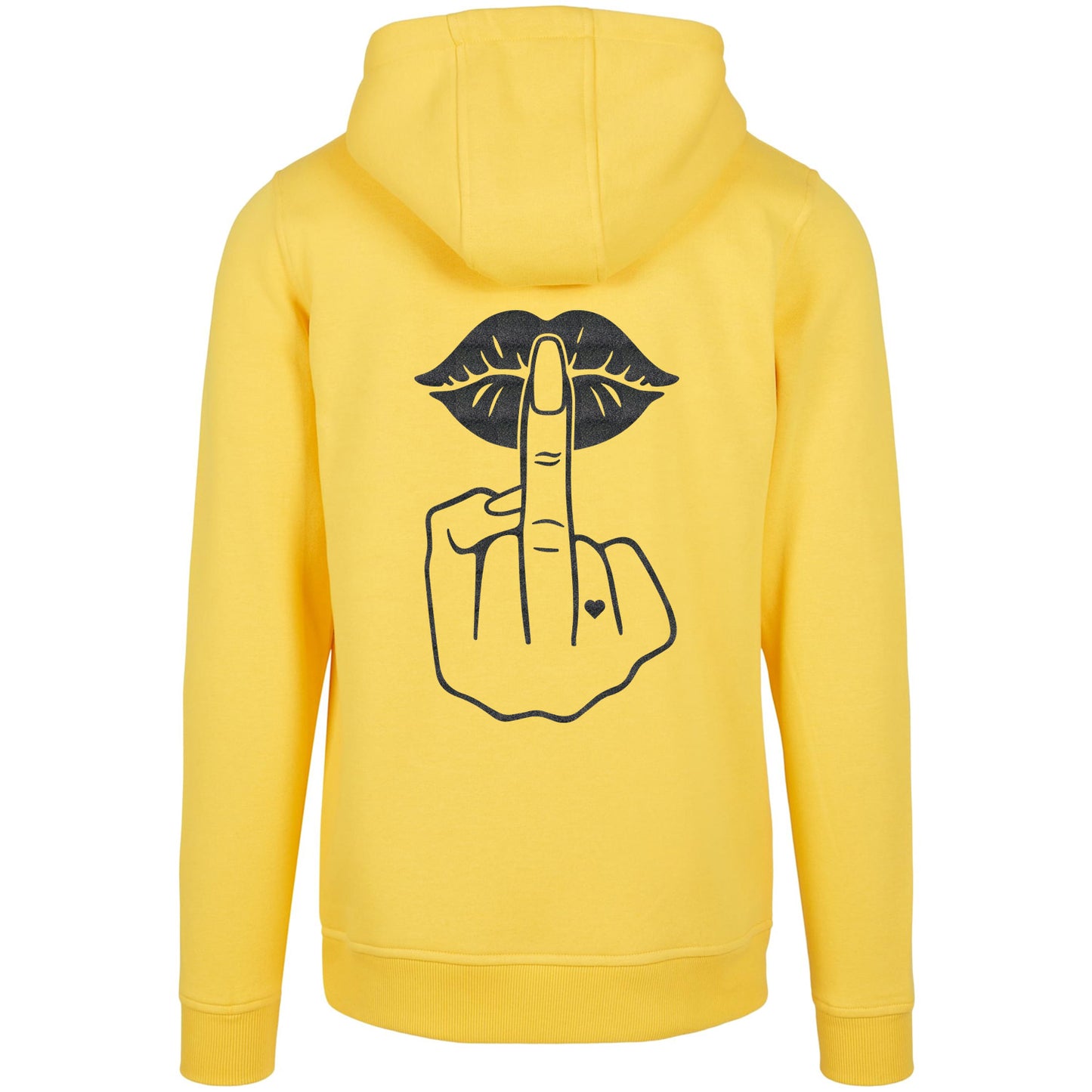 Hoodie - Lippen Lips Mittelfinger