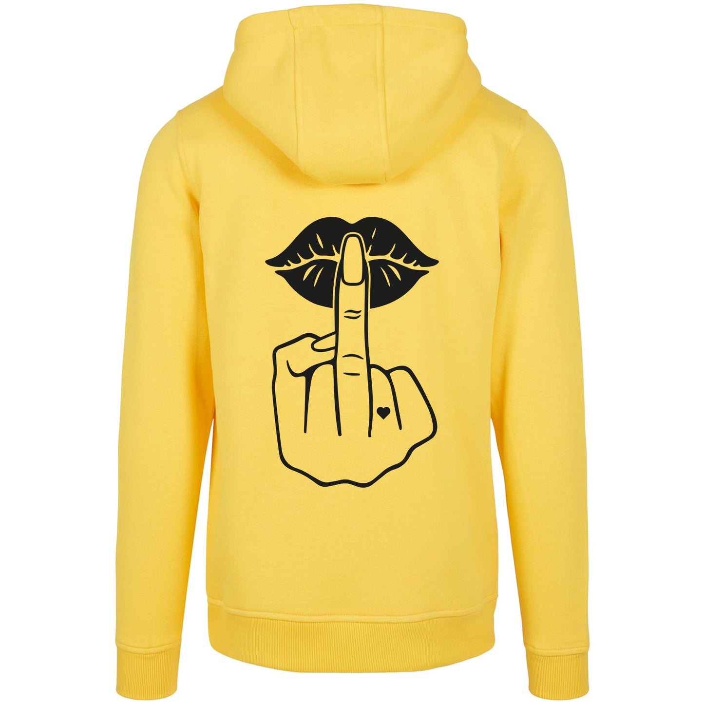 Hoodie - Lippen Lips Mittelfinger