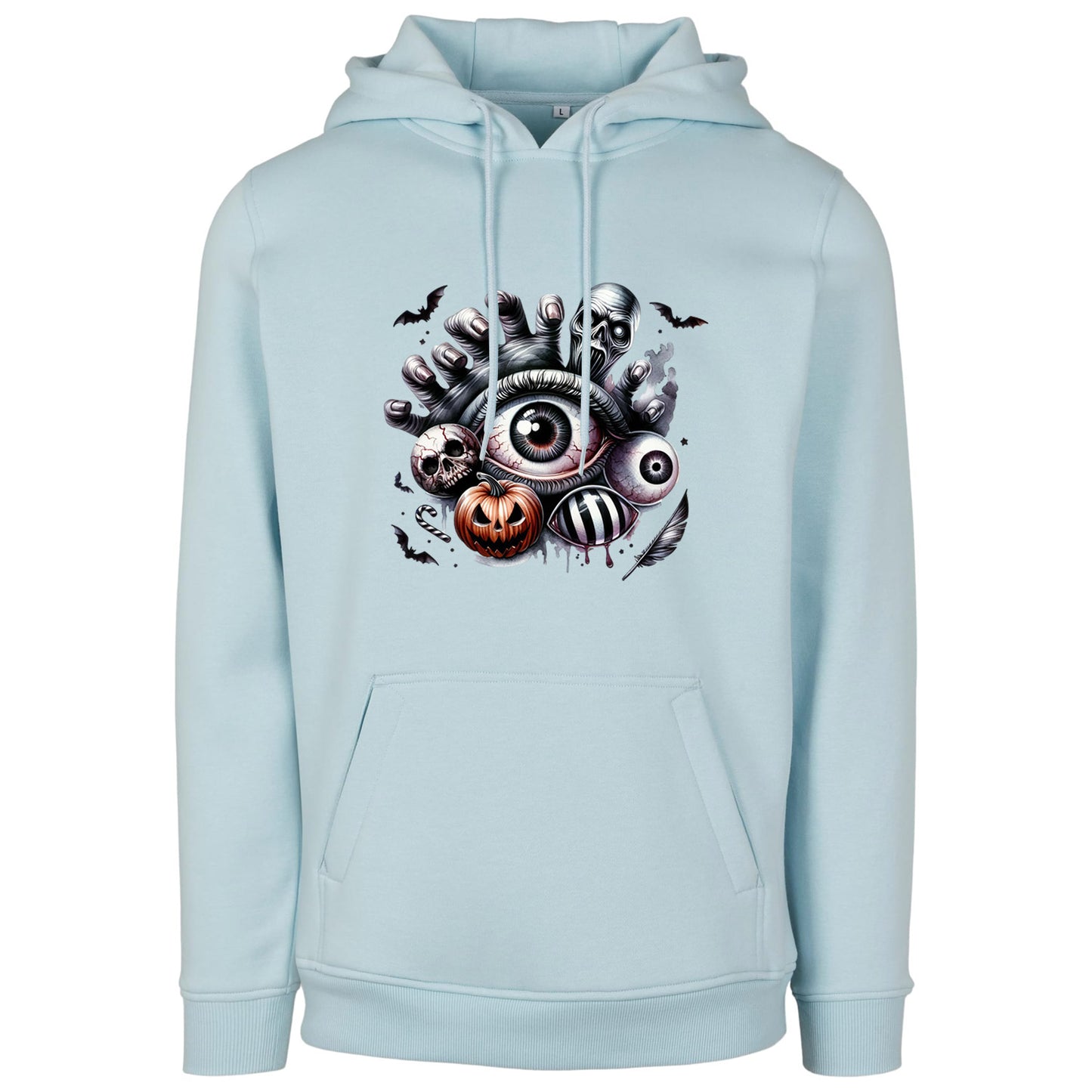 Hoodie - Halloween Auge Kürbis Hand