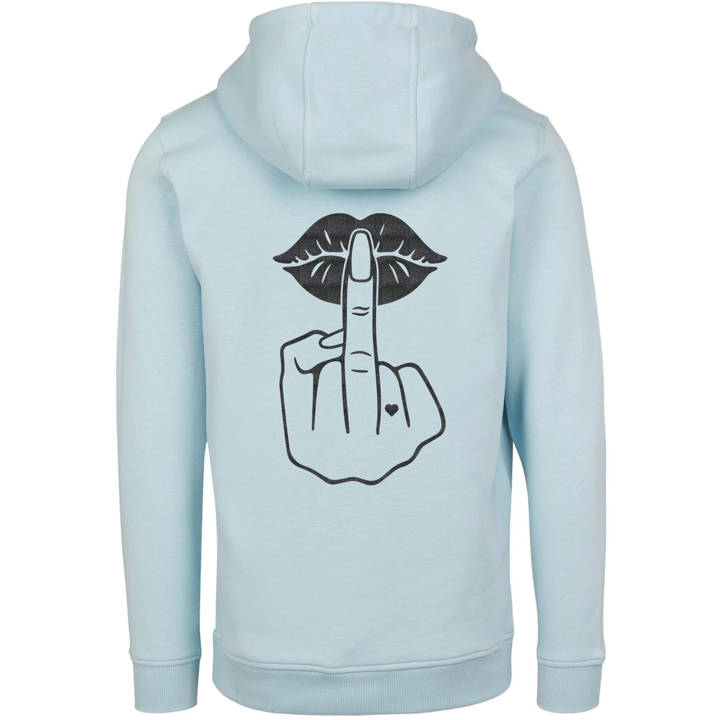 Hoodie - Lippen Lips Mittelfinger