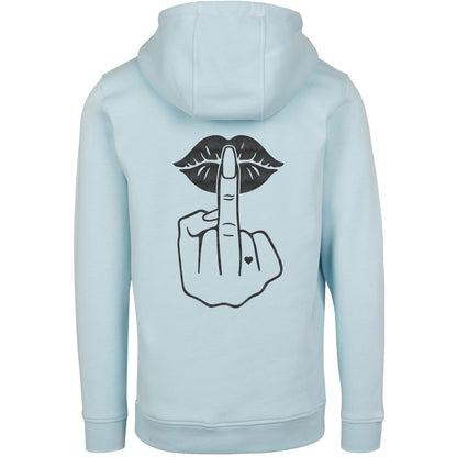 Hoodie - Lippen Lips Mittelfinger
