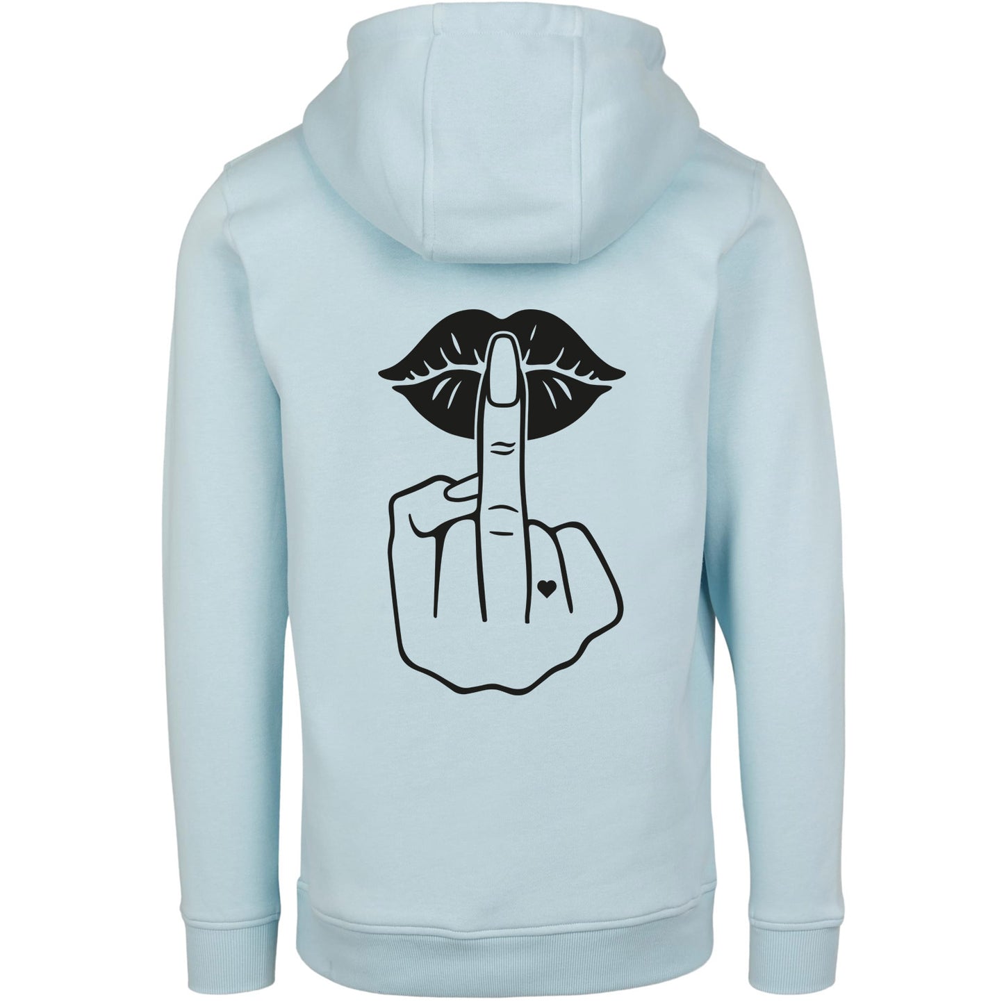 Hoodie - Lippen Lips Mittelfinger