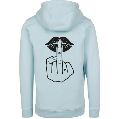 Hoodie - Lippen Lips Mittelfinger