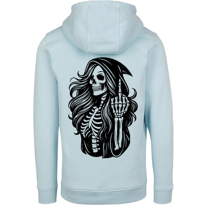 Hoodie - Skull Woman Mittelfinger