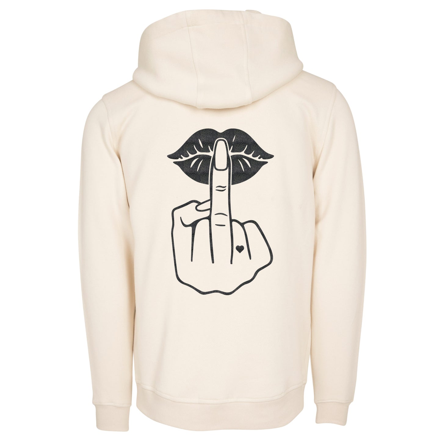 Hoodie - Lippen Lips Mittelfinger