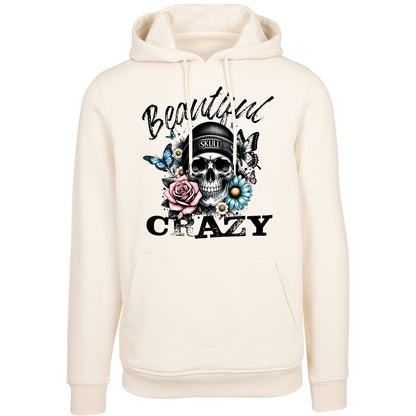 Hoodie - Beautiful Crazy Skull