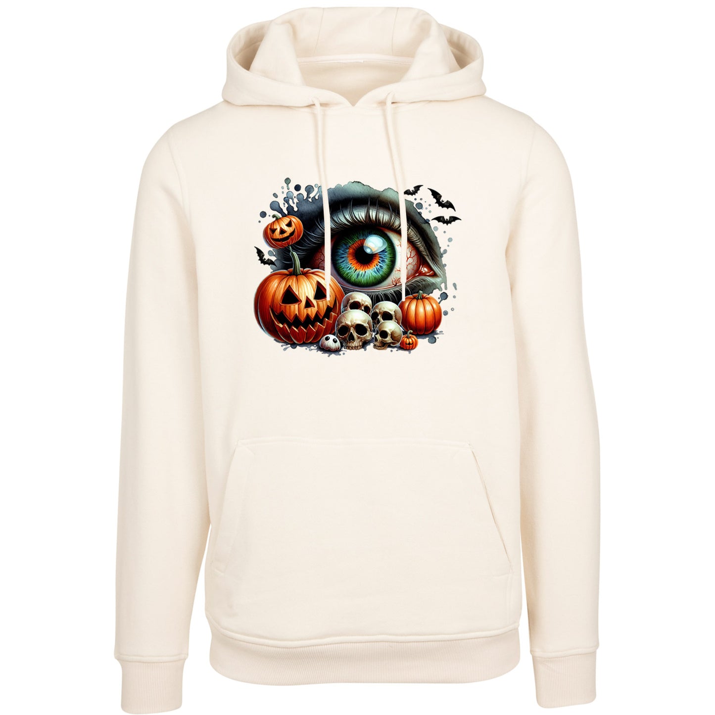 Hoodie - Halloween Kürbis Totenkopf