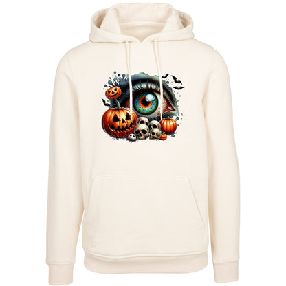 Hoodie - Halloween Kürbis Totenkopf