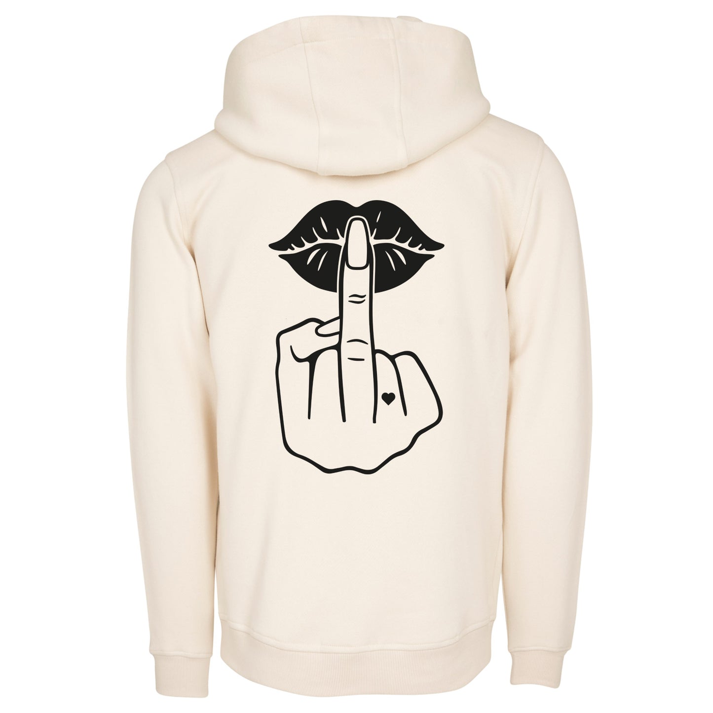 Hoodie - Lippen Lips Mittelfinger