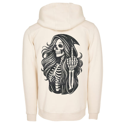 Hoodie - Skull Woman Mittelfinger
