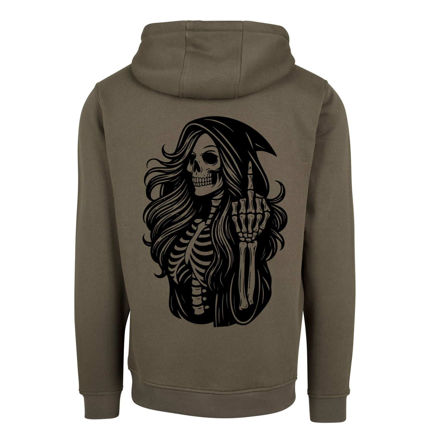Hoodie - Skull Woman Mittelfinger