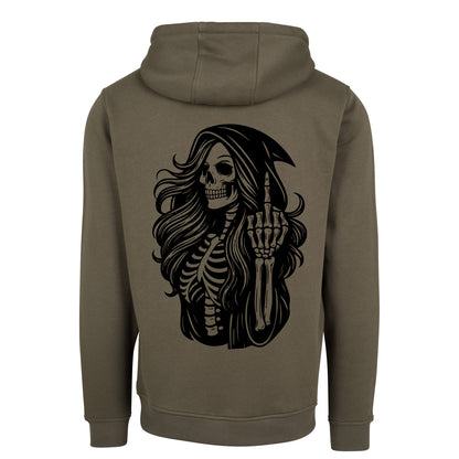 Hoodie - Skull Woman Mittelfinger