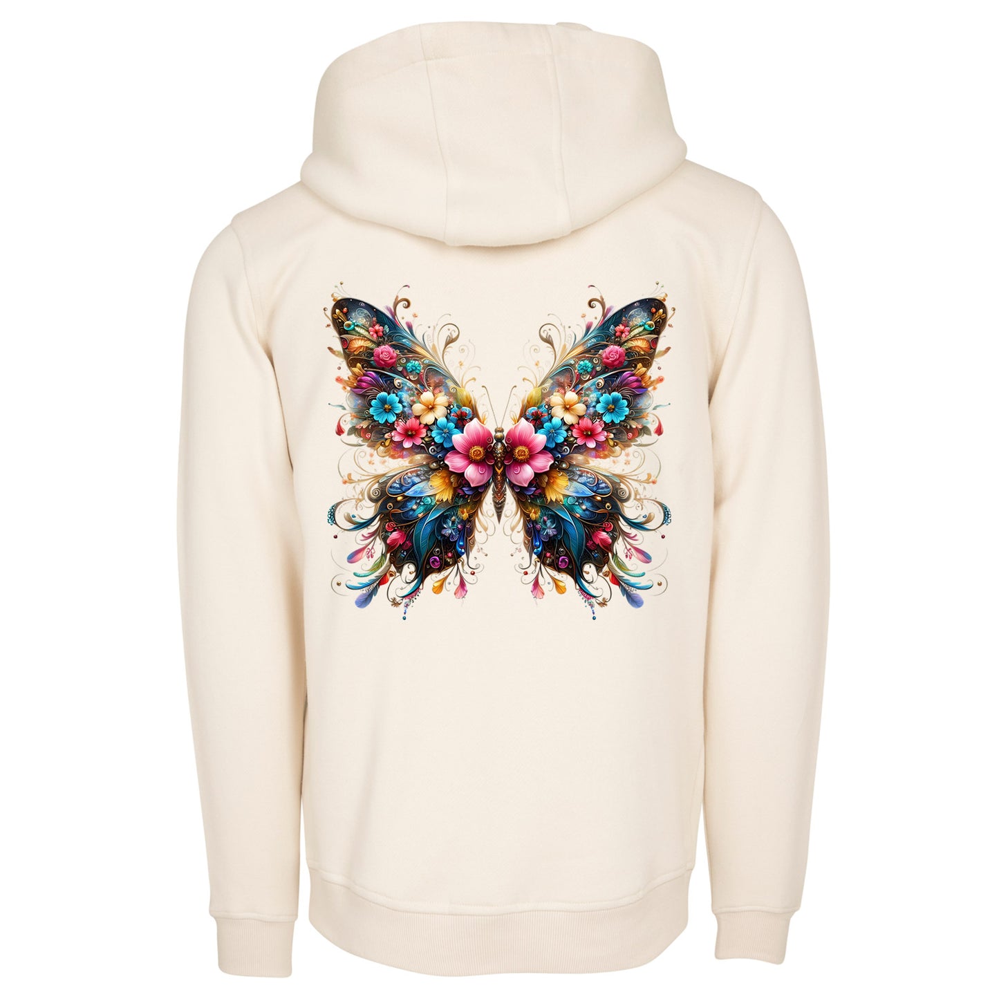 ZIP Hoodie - Flower Butterfly