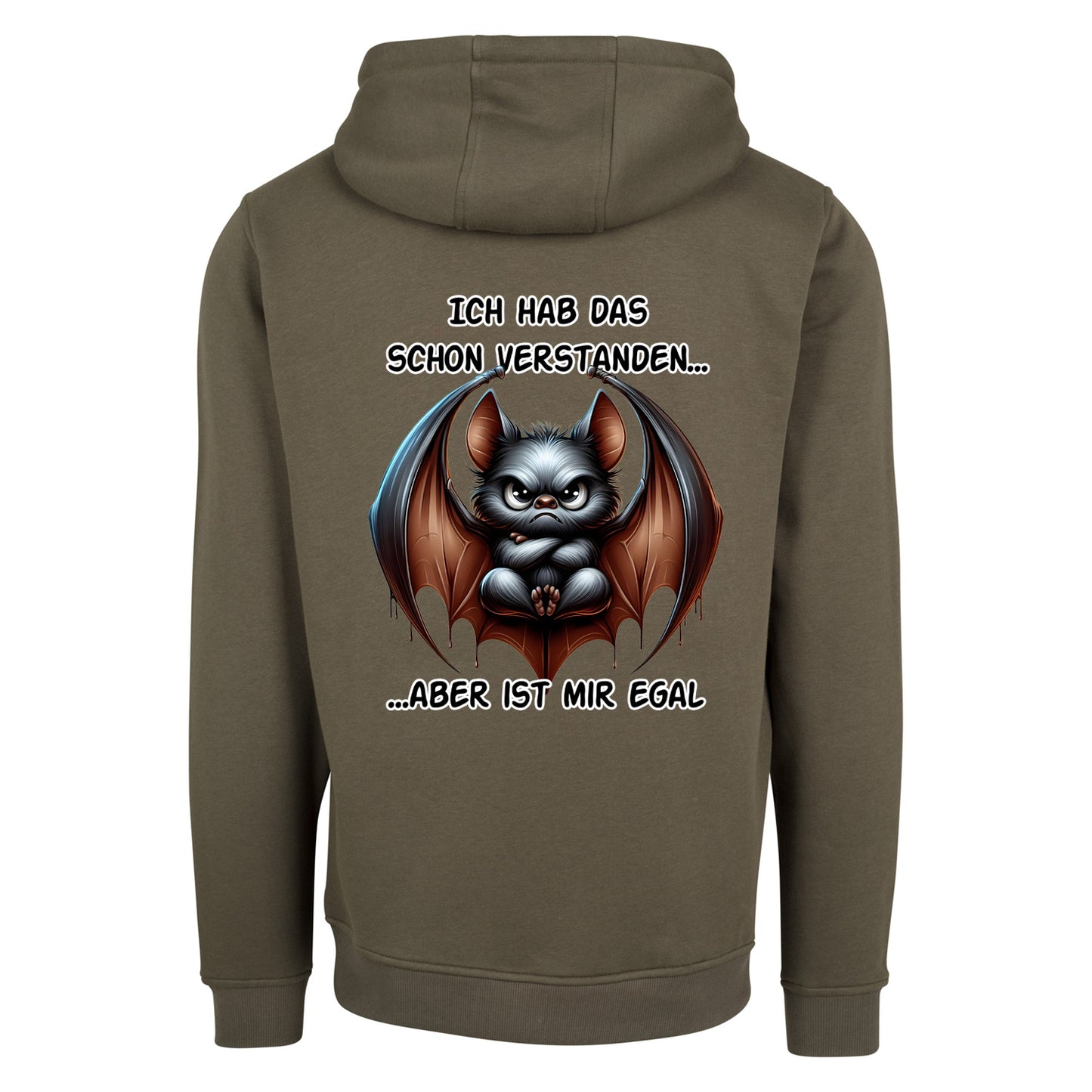 ZIP Hoodie - Ich hab das schon verstanden... Fledermaus