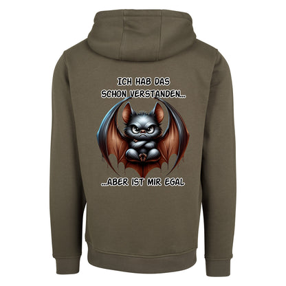 ZIP Hoodie - Ich hab das schon verstanden... Fledermaus