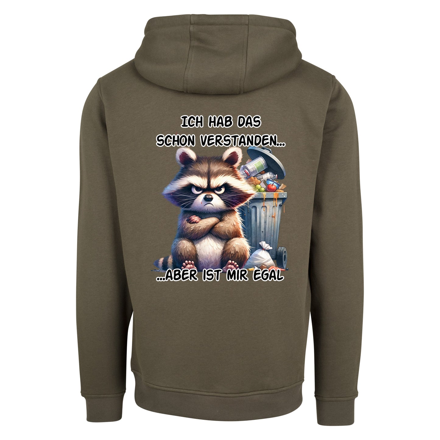 ZIP Hoodie - Ich hab das schon verstanden... Waschbär
