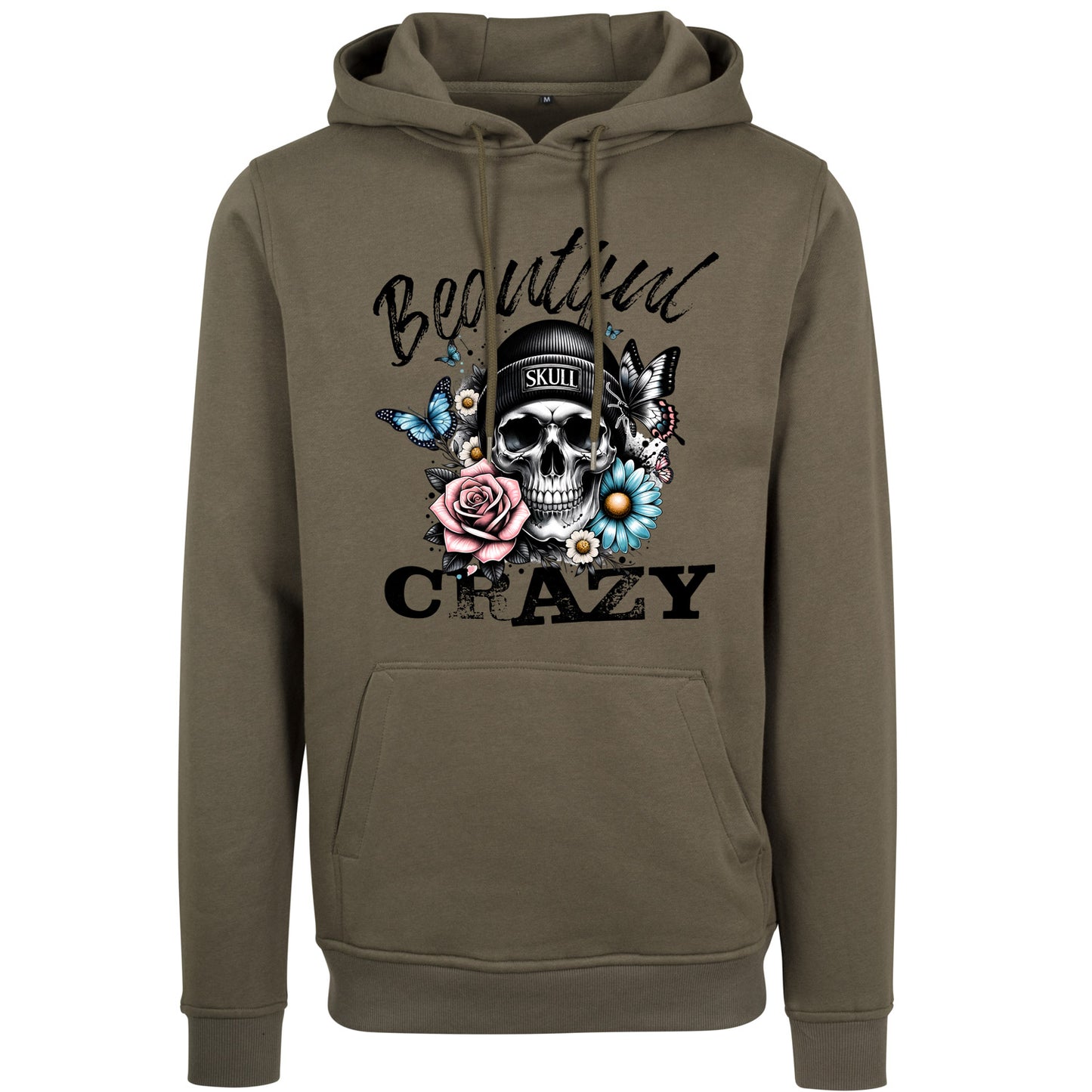 Hoodie - Beautiful Crazy Skull