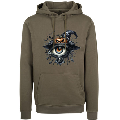 Hoodie - Halloween Auge Kürbis Hut