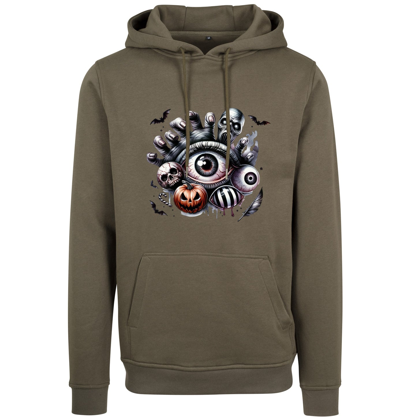 Hoodie - Halloween Auge Kürbis Hand
