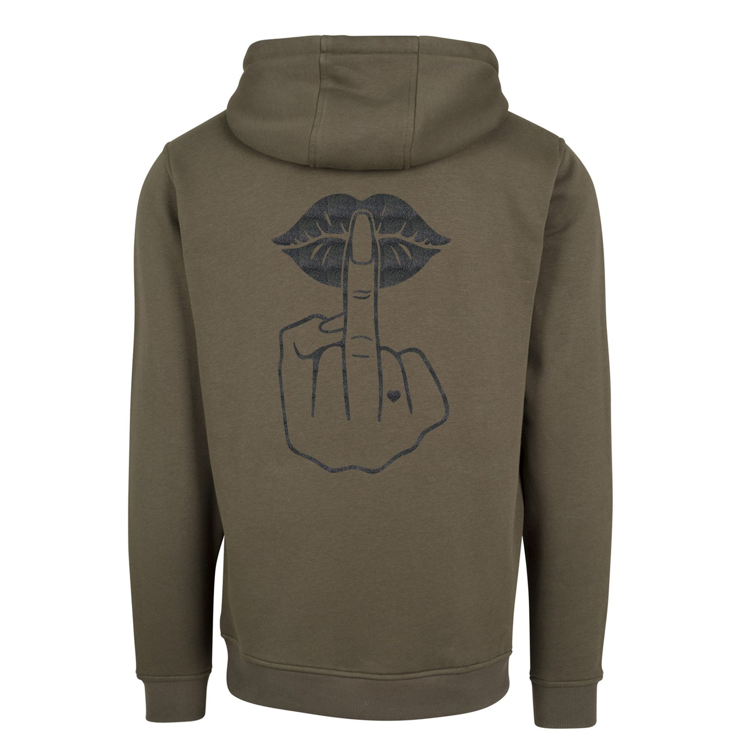 Hoodie - Lippen Lips Mittelfinger