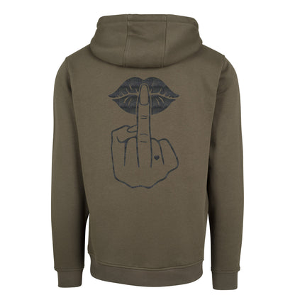 Hoodie - Lippen Lips Mittelfinger