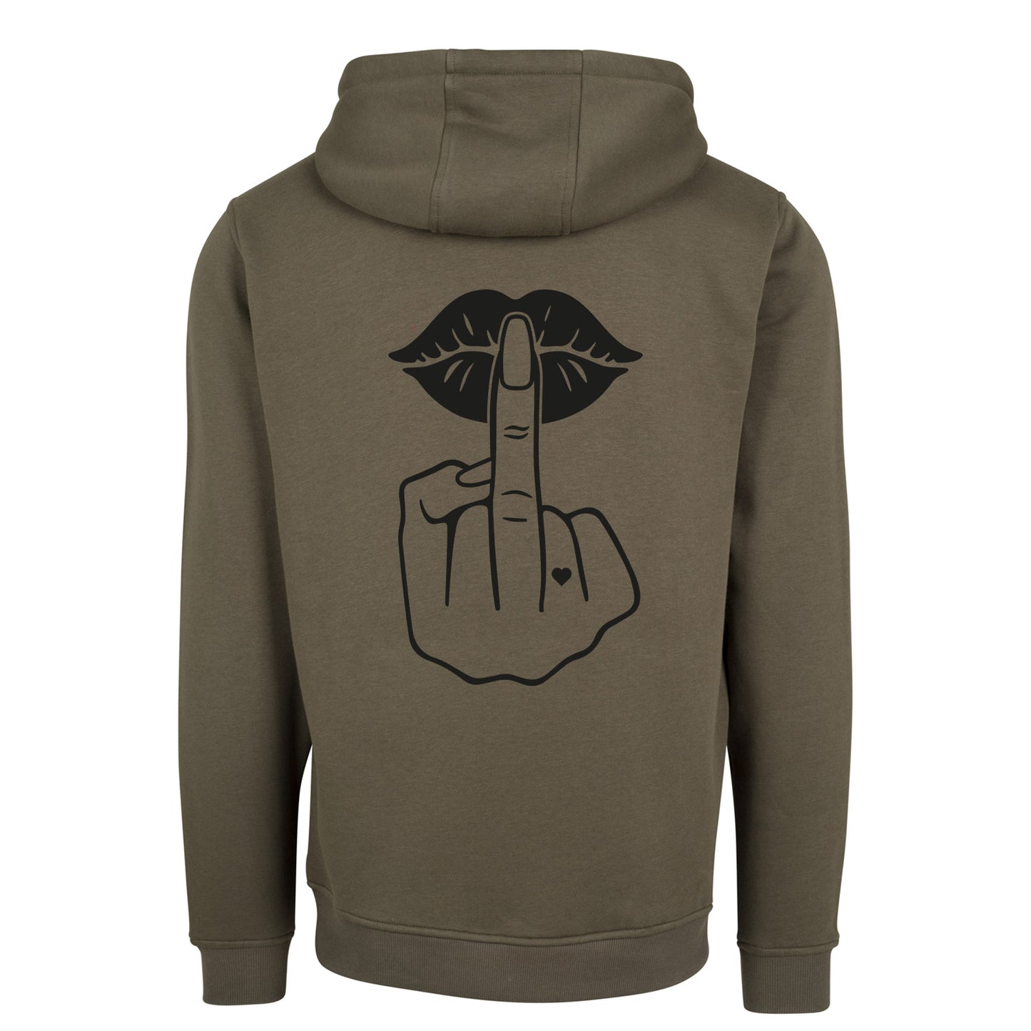 Hoodie - Lippen Lips Mittelfinger