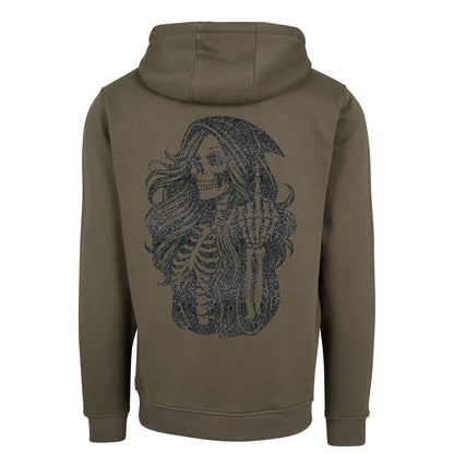 Hoodie - Skull Woman Mittelfinger