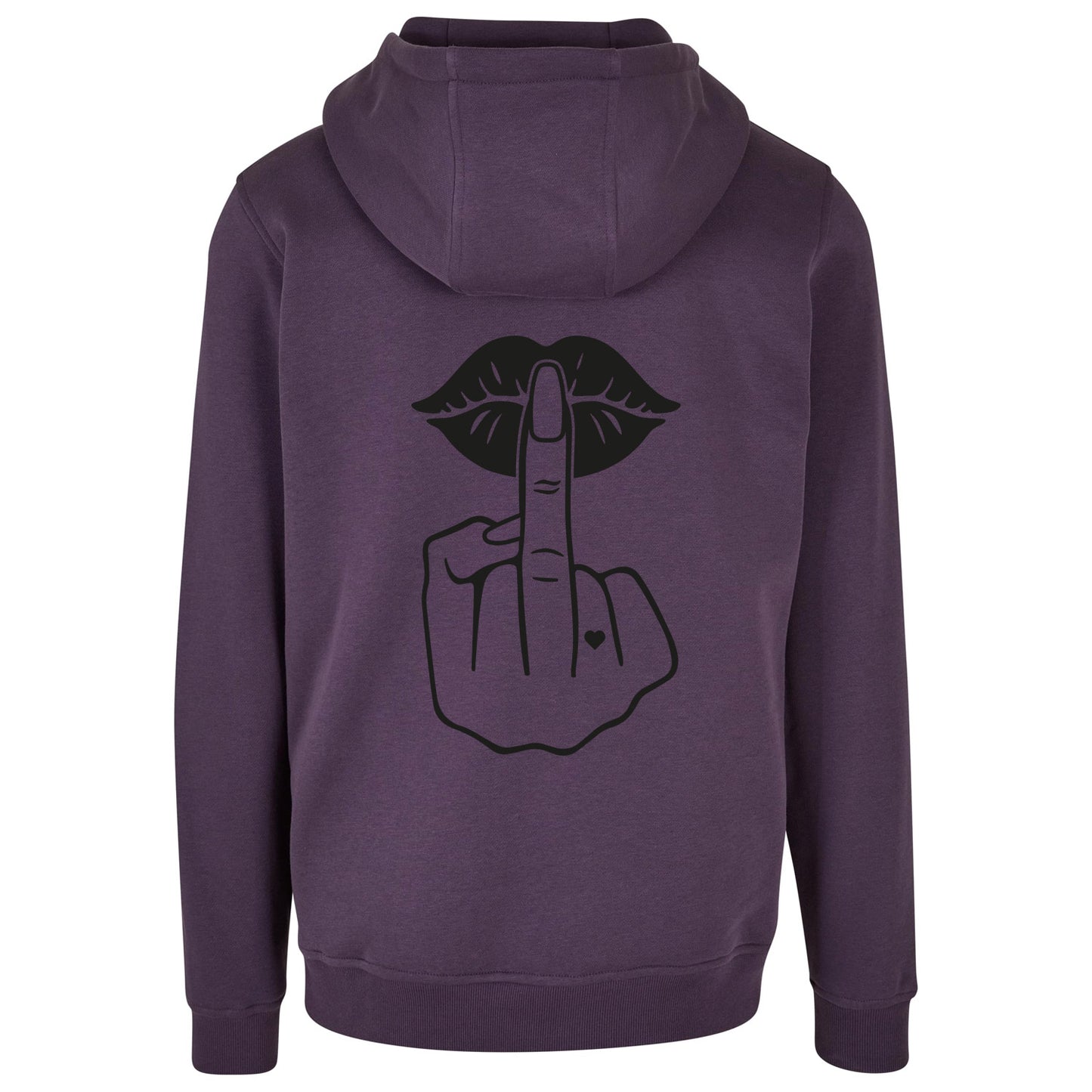 Hoodie - Lippen Lips Mittelfinger