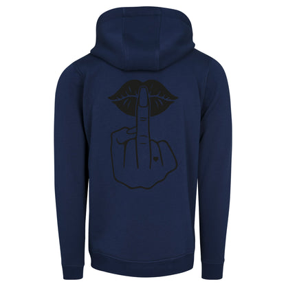 Hoodie - Lippen Lips Mittelfinger