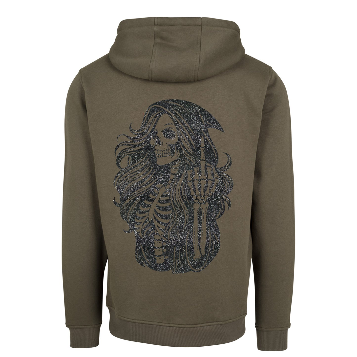 ZIP Hoodie - Skull Woman Mittelfinger
