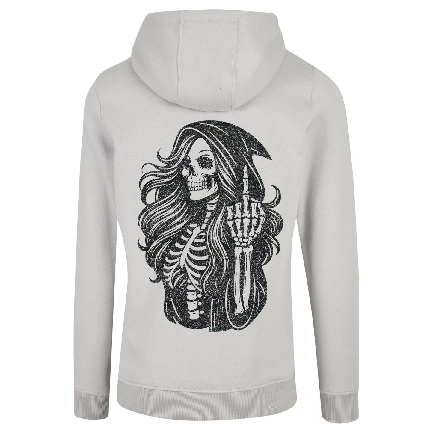 ZIP Hoodie - Skull Woman Mittelfinger