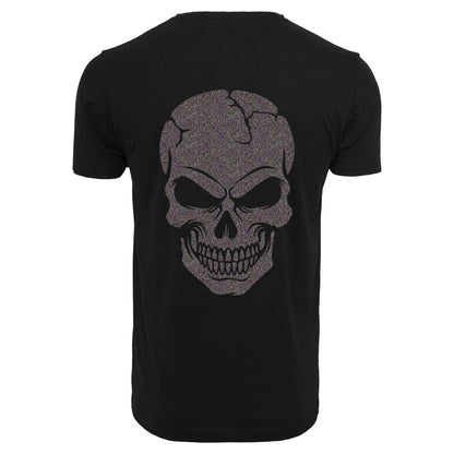 T-Shirt Shirt -  Skull Head Glitzer Multi Druck - verschiedene Farben zur Auswahl