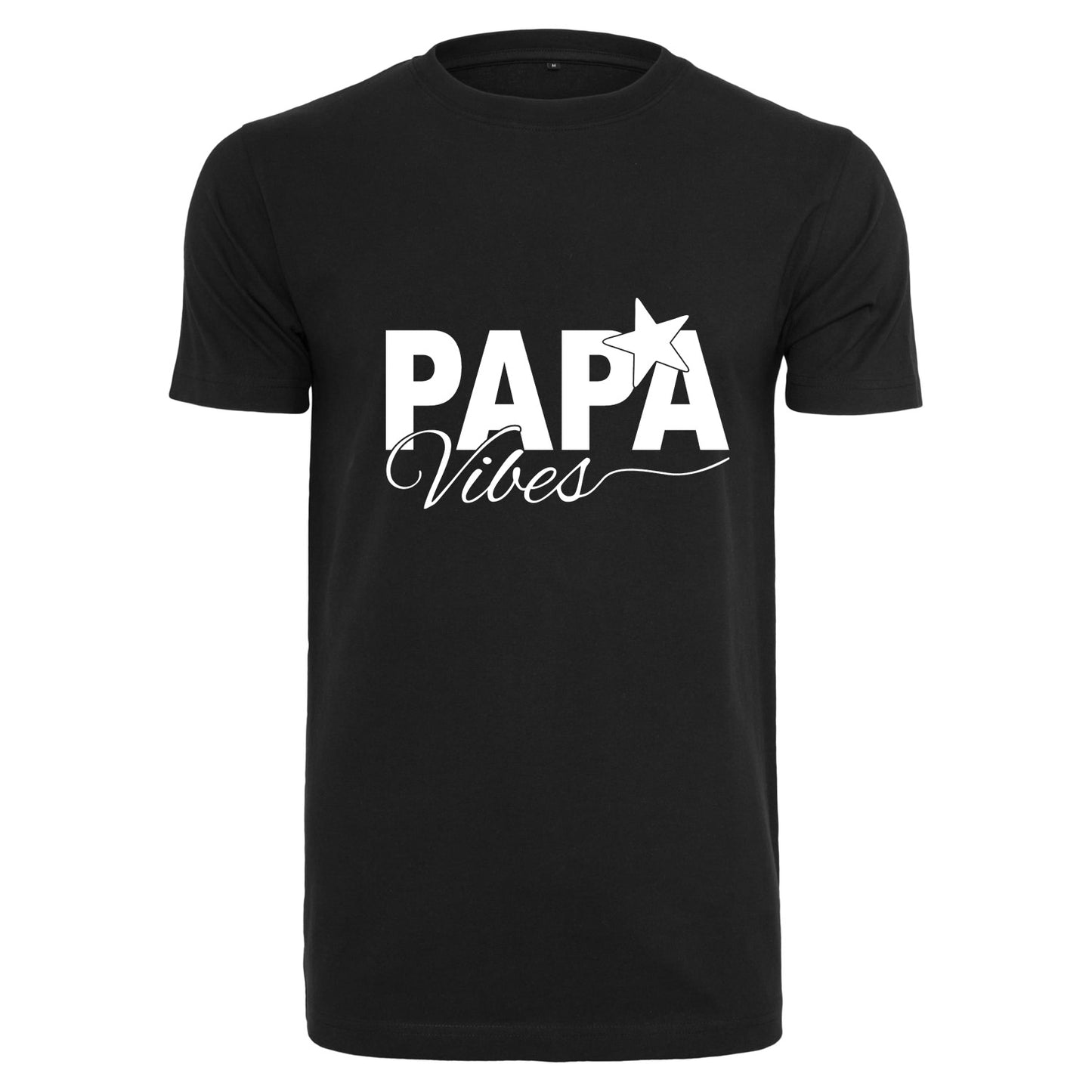 T-Shirt Shirt -Papa Vibes - Druck Weiß Matt - verschiedene Farben zur Auswahl