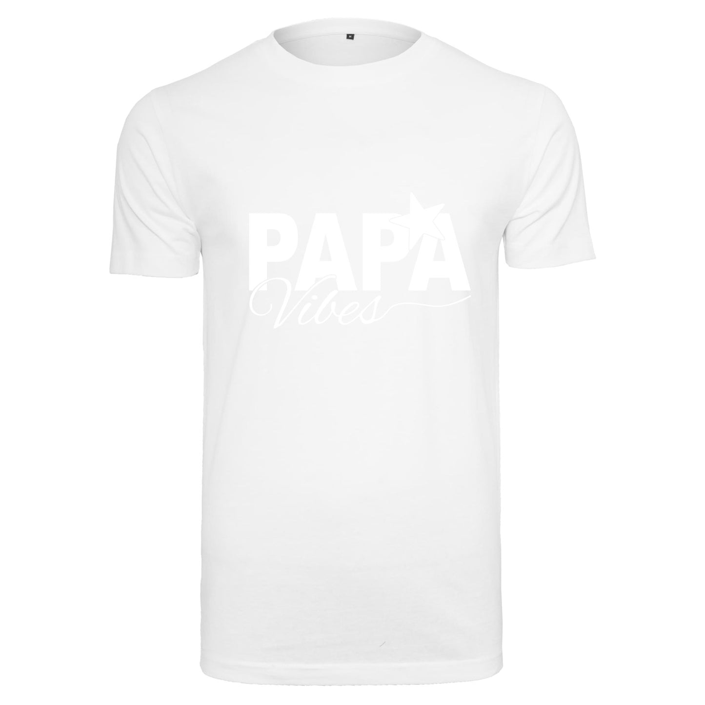 T-Shirt Shirt -Papa Vibes - Druck Weiß Matt - verschiedene Farben zur Auswahl